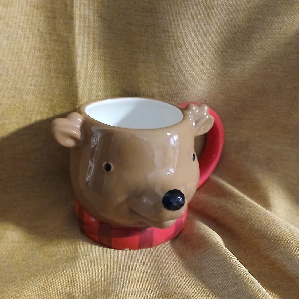 Threshold Reindeer  Red Scarf Mug (101625C)